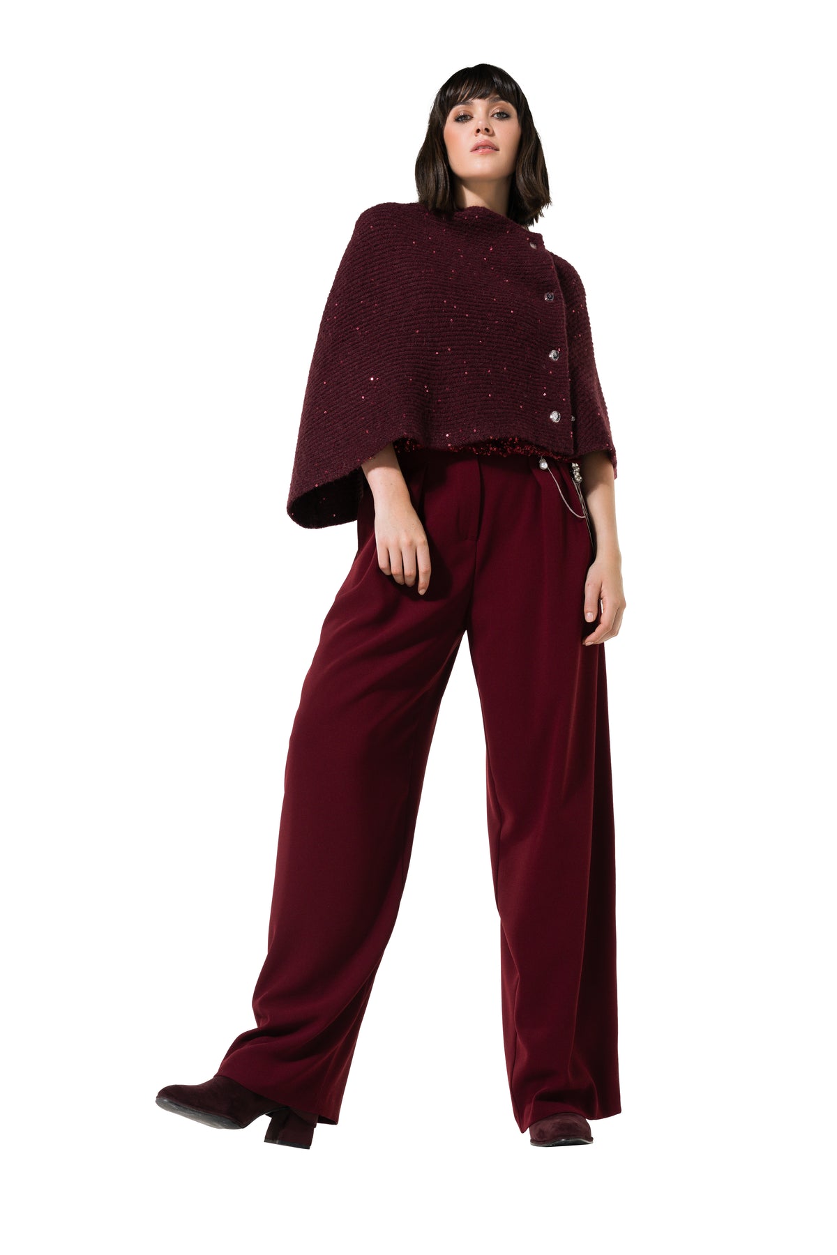Poncho Bordeaux Caroline Biss ( 6207/52 )