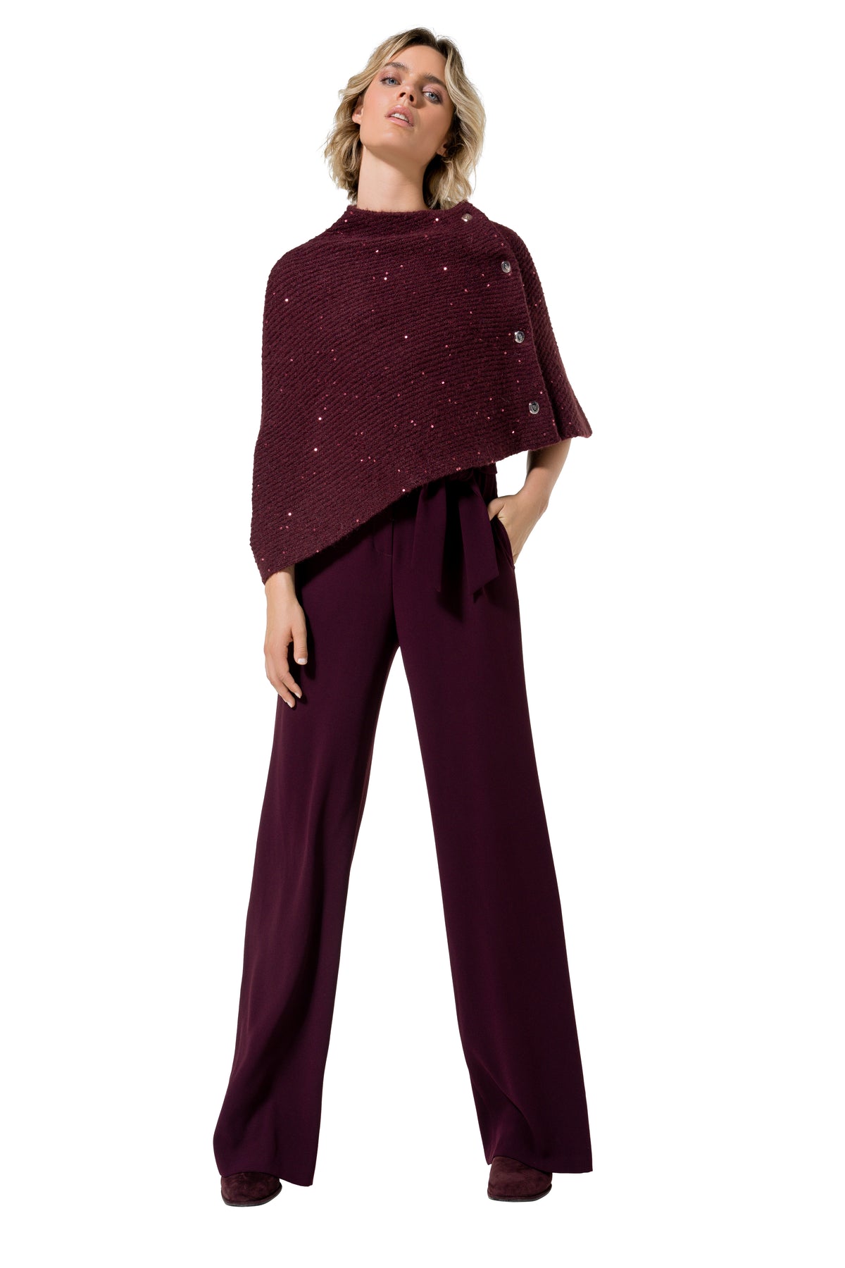 Poncho Bordeaux Caroline Biss ( 6207/52 )