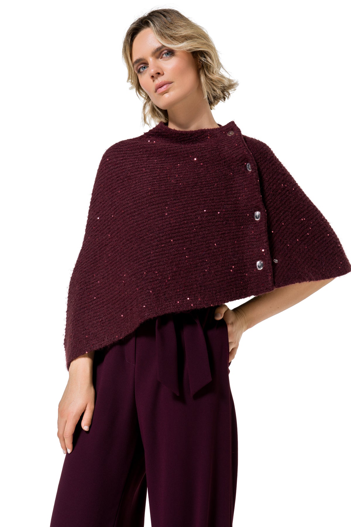 Poncho Bordeaux Caroline Biss ( 6207/52 )