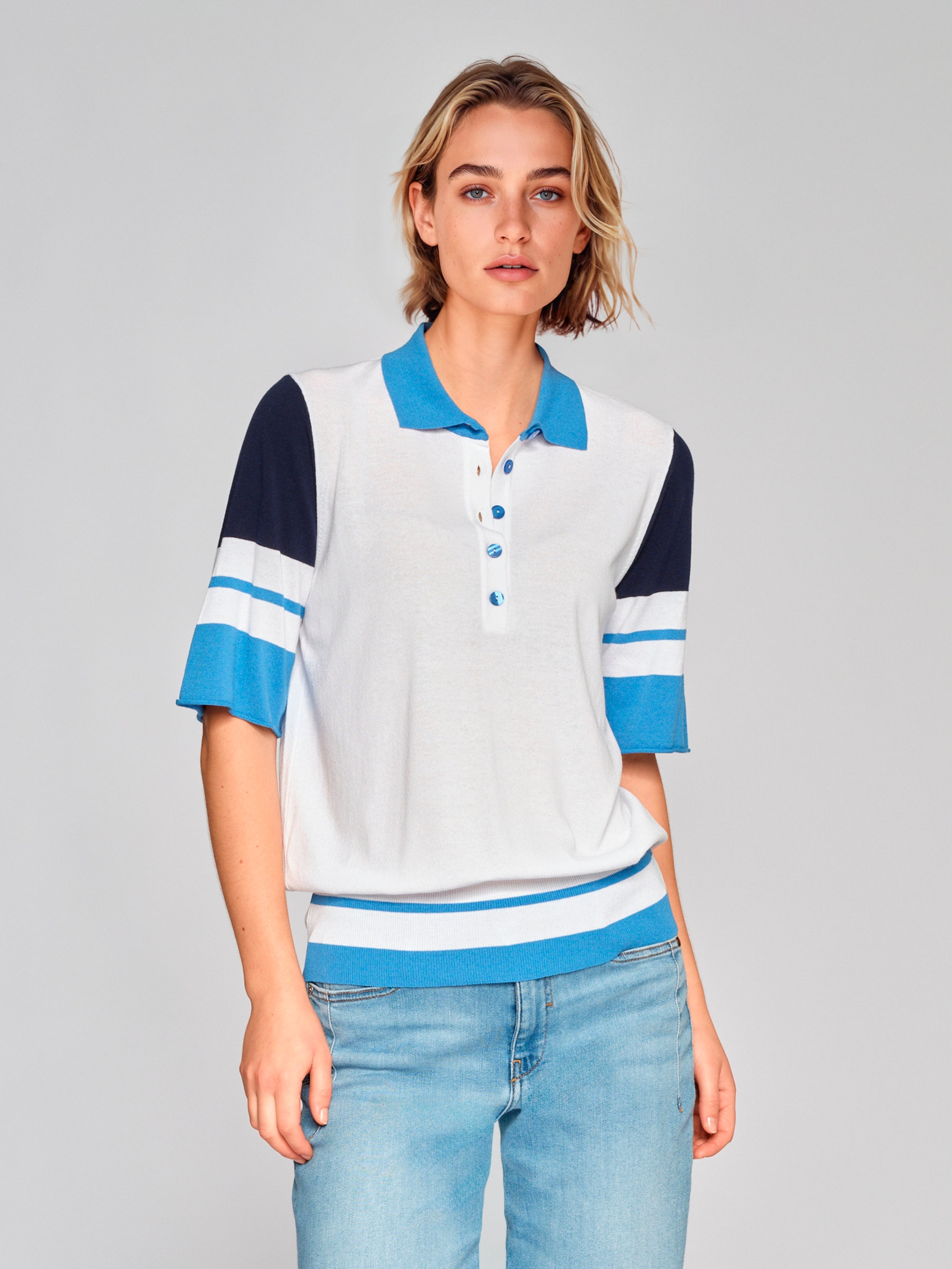 Pull Blauw Gollehaug ( 11066/658 )