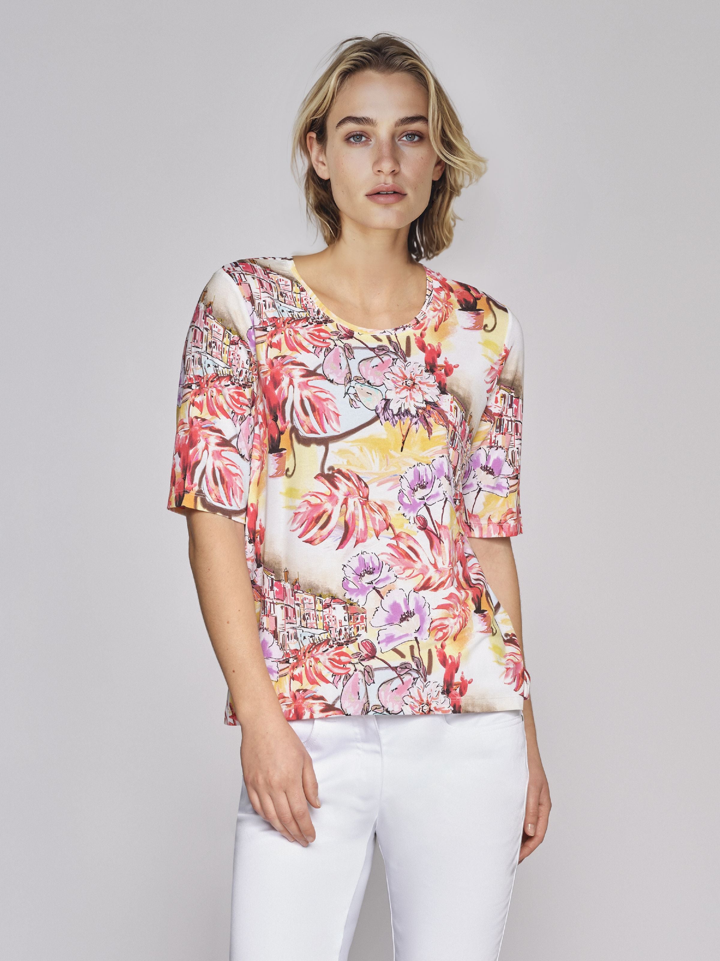 T-Shirt Geel Gollehaug ( 23268/223 )