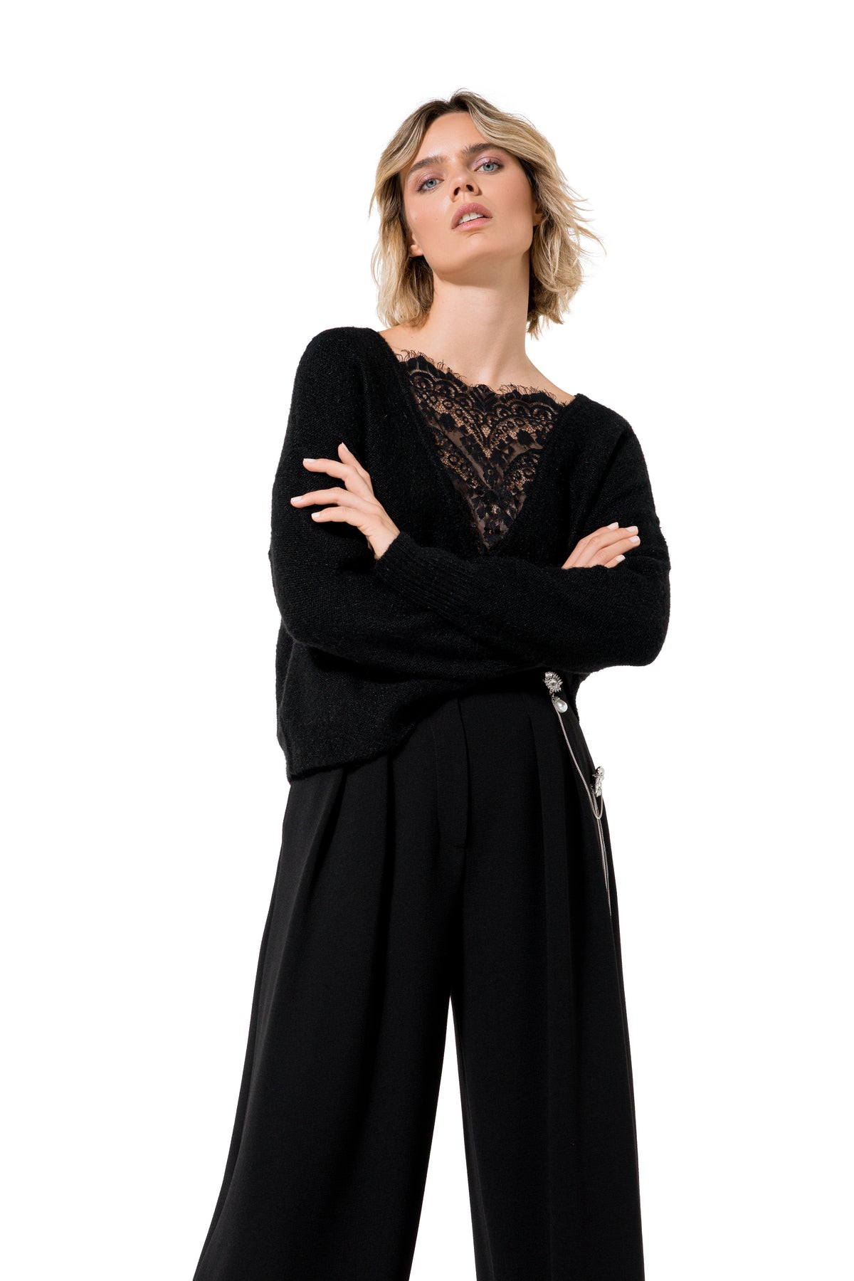 Broek Zwart Caroline Biss ( 6508/10 )