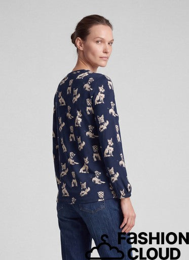 T-shirt bleu corbeau (113373/7374)