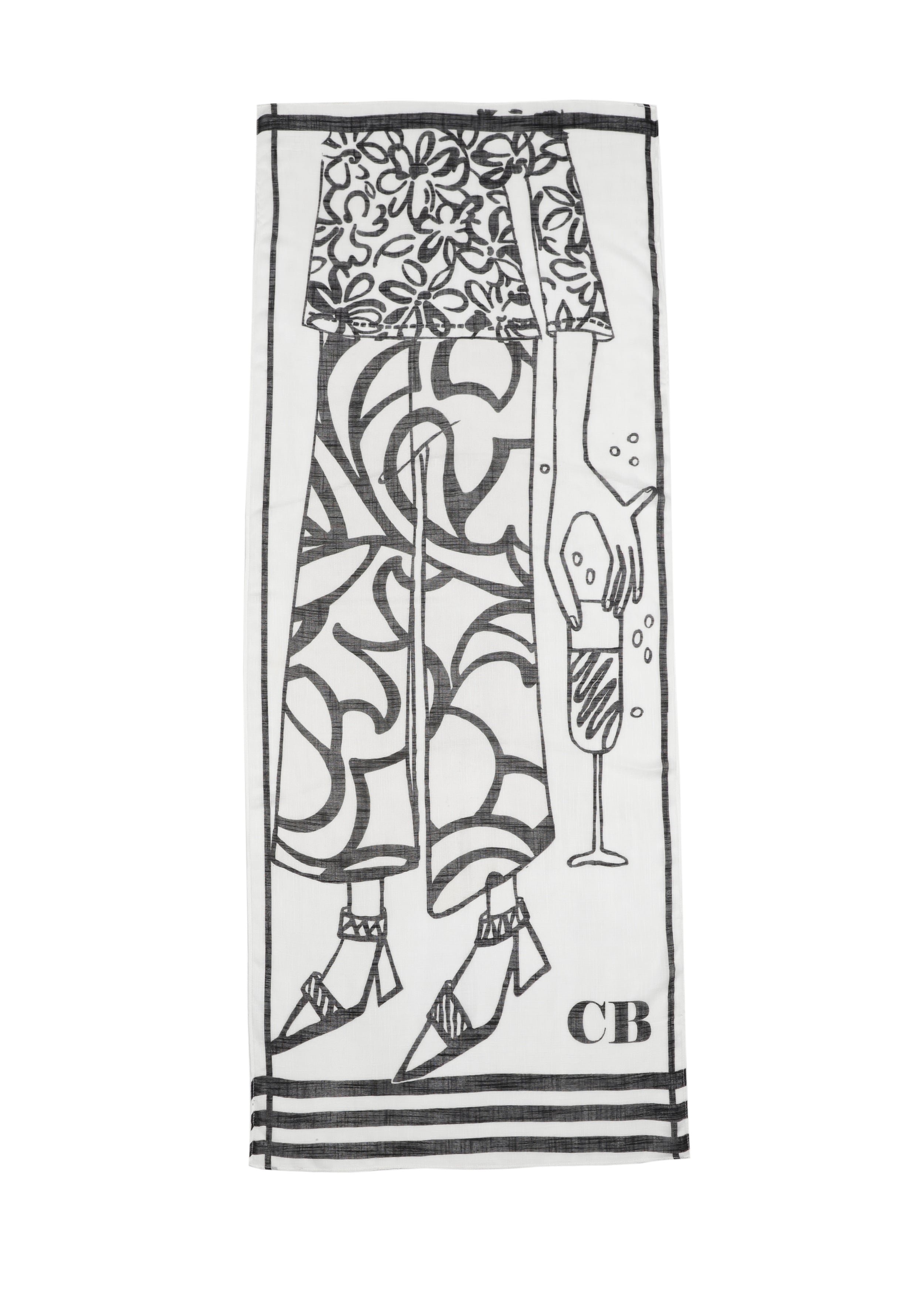 Sjaal Zwart Caroline Biss ( 1010/19 )