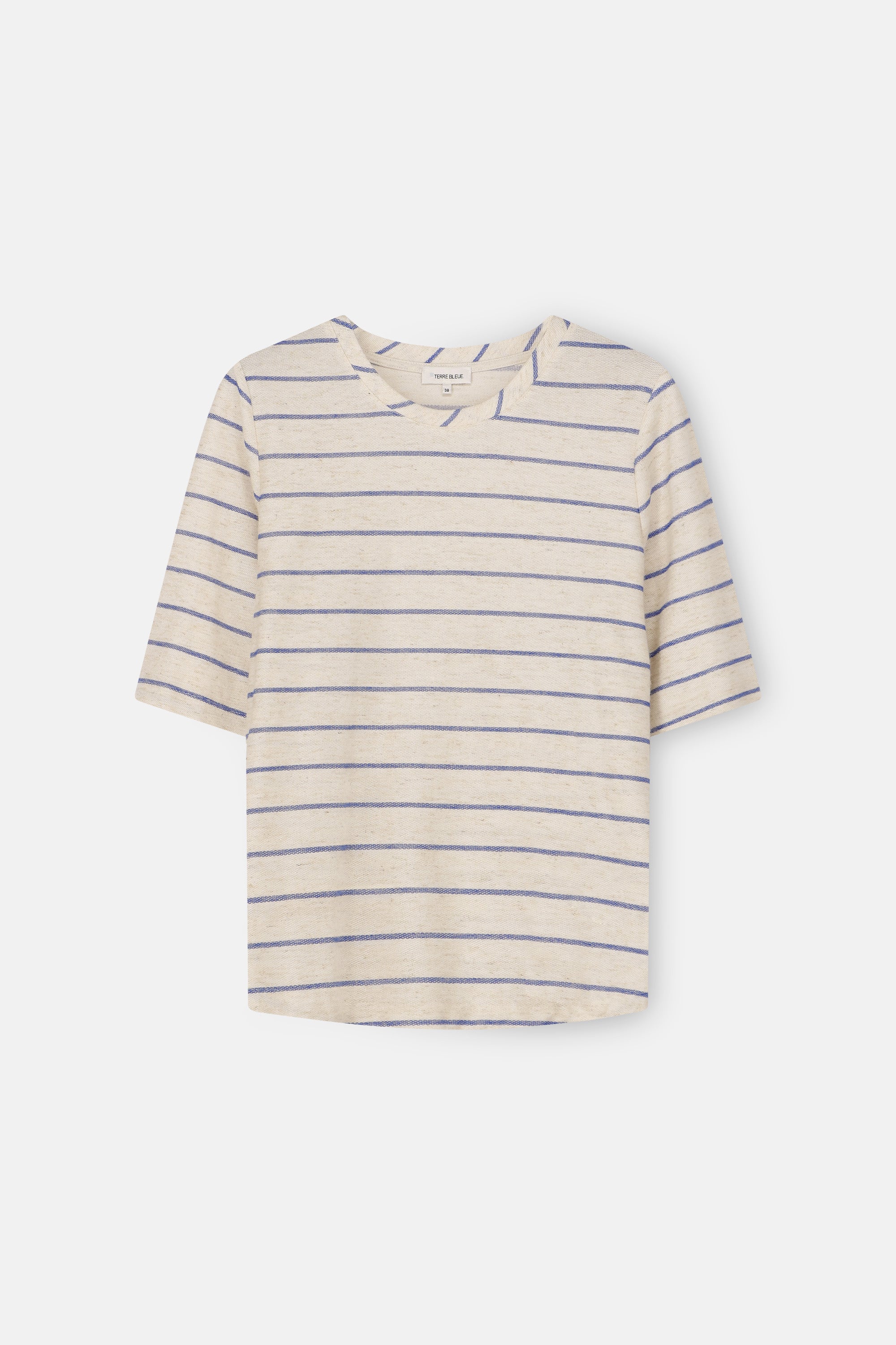 T-Shirt Ecru Terre Bleue ( Cara/830 )