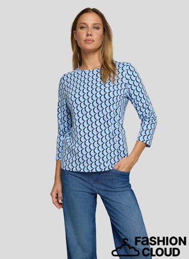 T-Shirt Blauw Rabe ( 111359/6305 )
