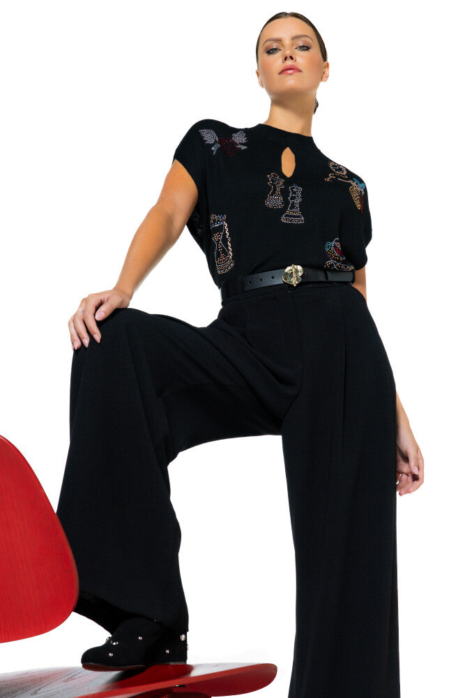 Giletpull Zwart Caroline Biss ( 6213/79 )