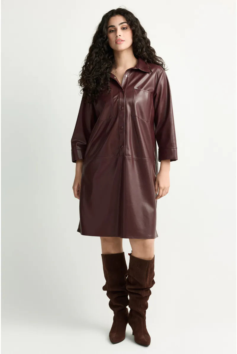 Kleedje Aubergine Xandres ( Kobien/0491 )