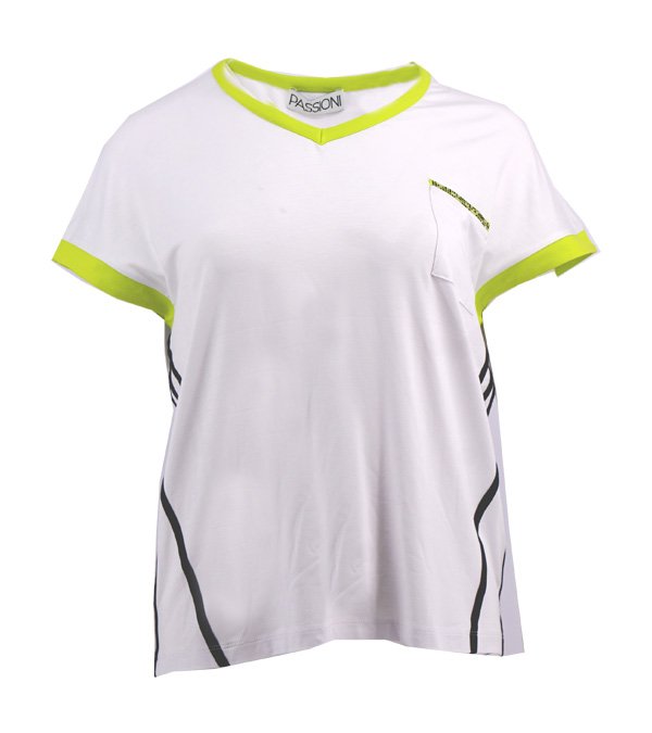 T-Shirt Lime Passioni ( 15025/Blanc )