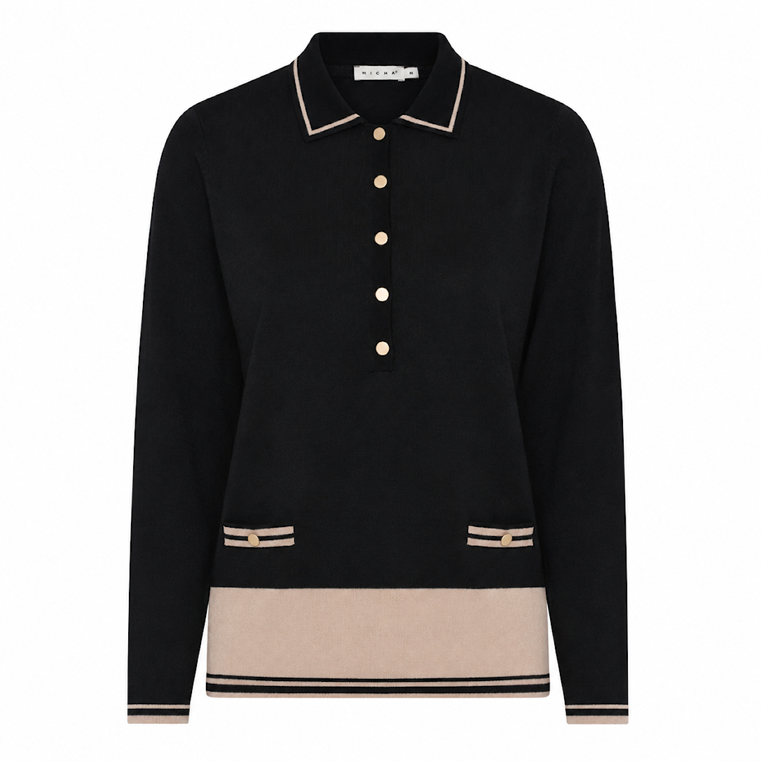 Pull Donkerblauw Micha ( 182157/58911 )