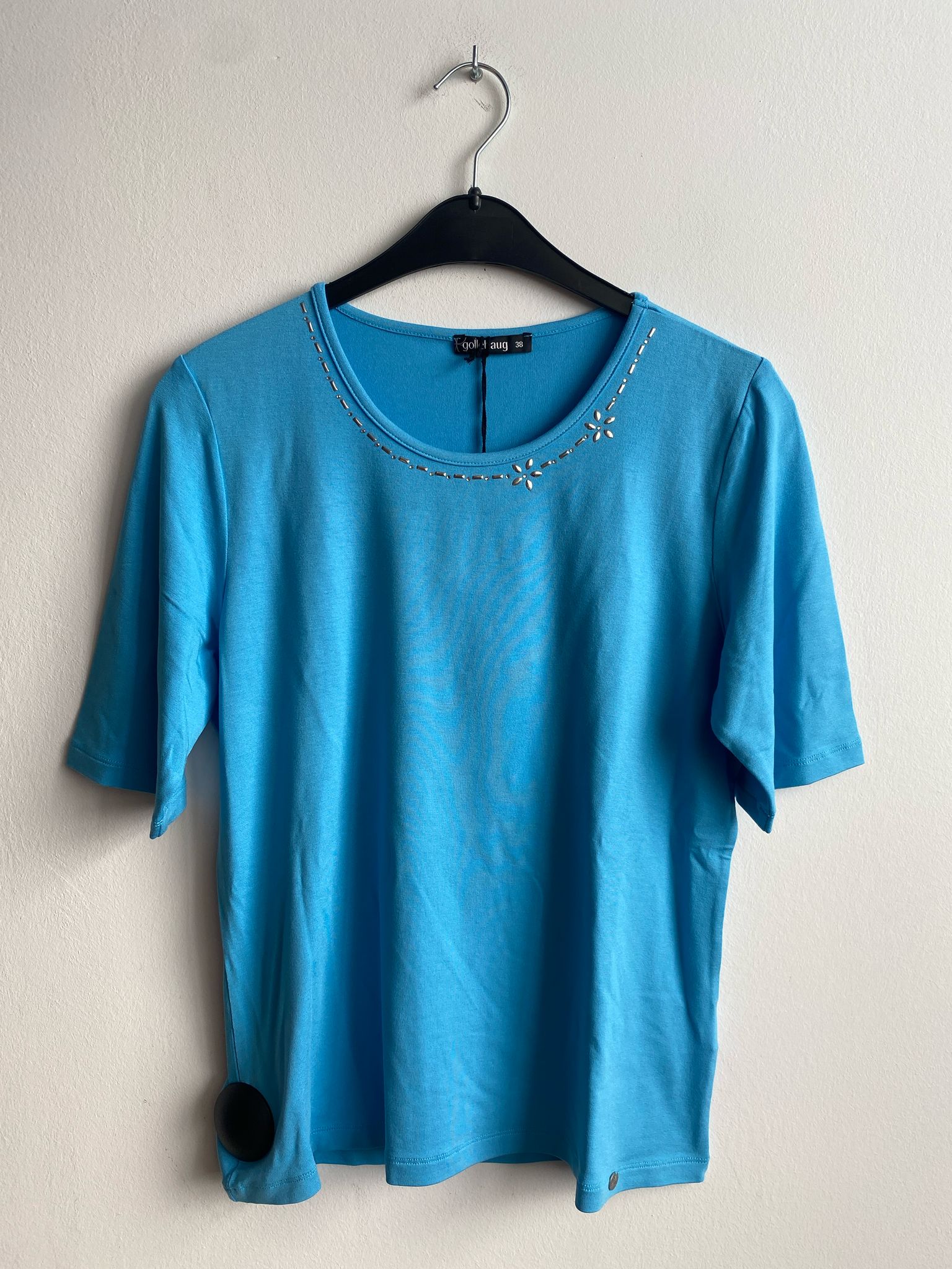 T-Shirt Turqoois Gollehaug ( 23260/618 )