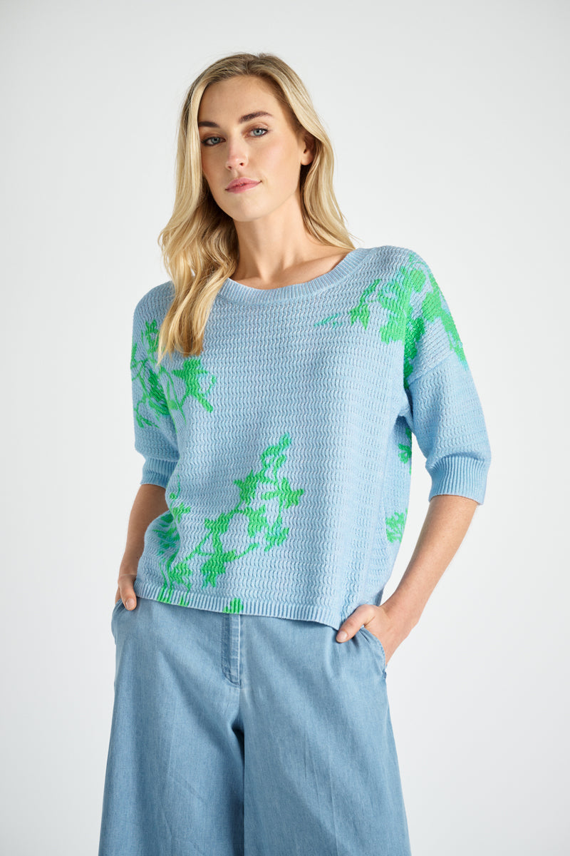 Pull Blauw Marie Mero ( Pu82/Jea+App )
