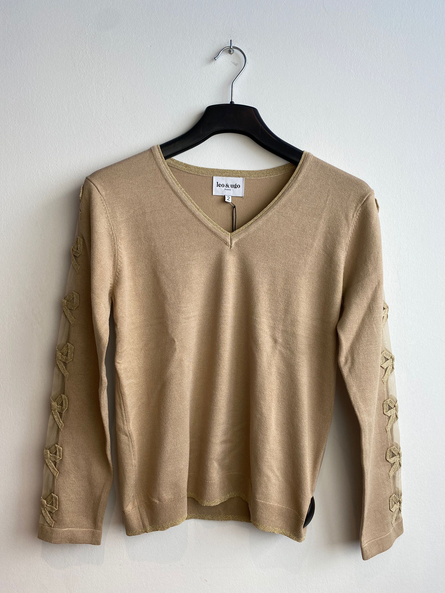 Pull Beige Leo &amp; Ugo ( Aw415/Beige Or )