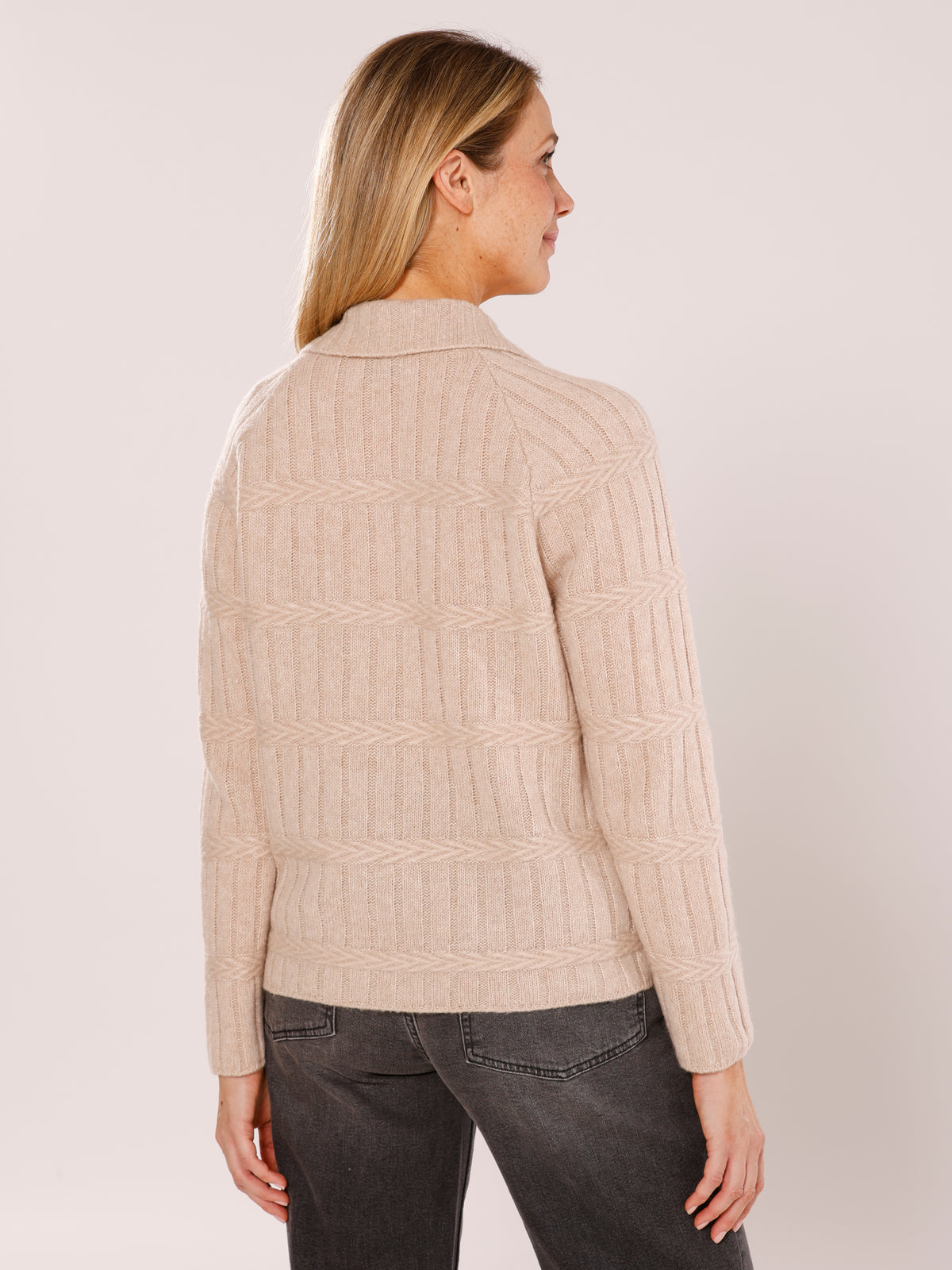 Giletpull Beige Gollehaug ( 12583/139 )