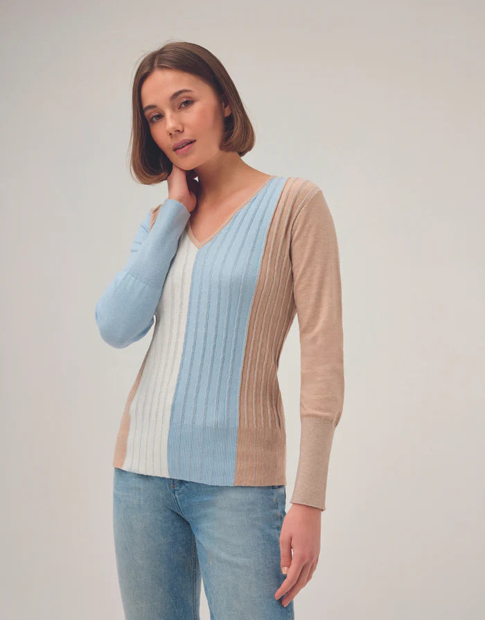 Pull Beige Leo &amp; Ugo ( Aw439/Bleu Ciel Beige )