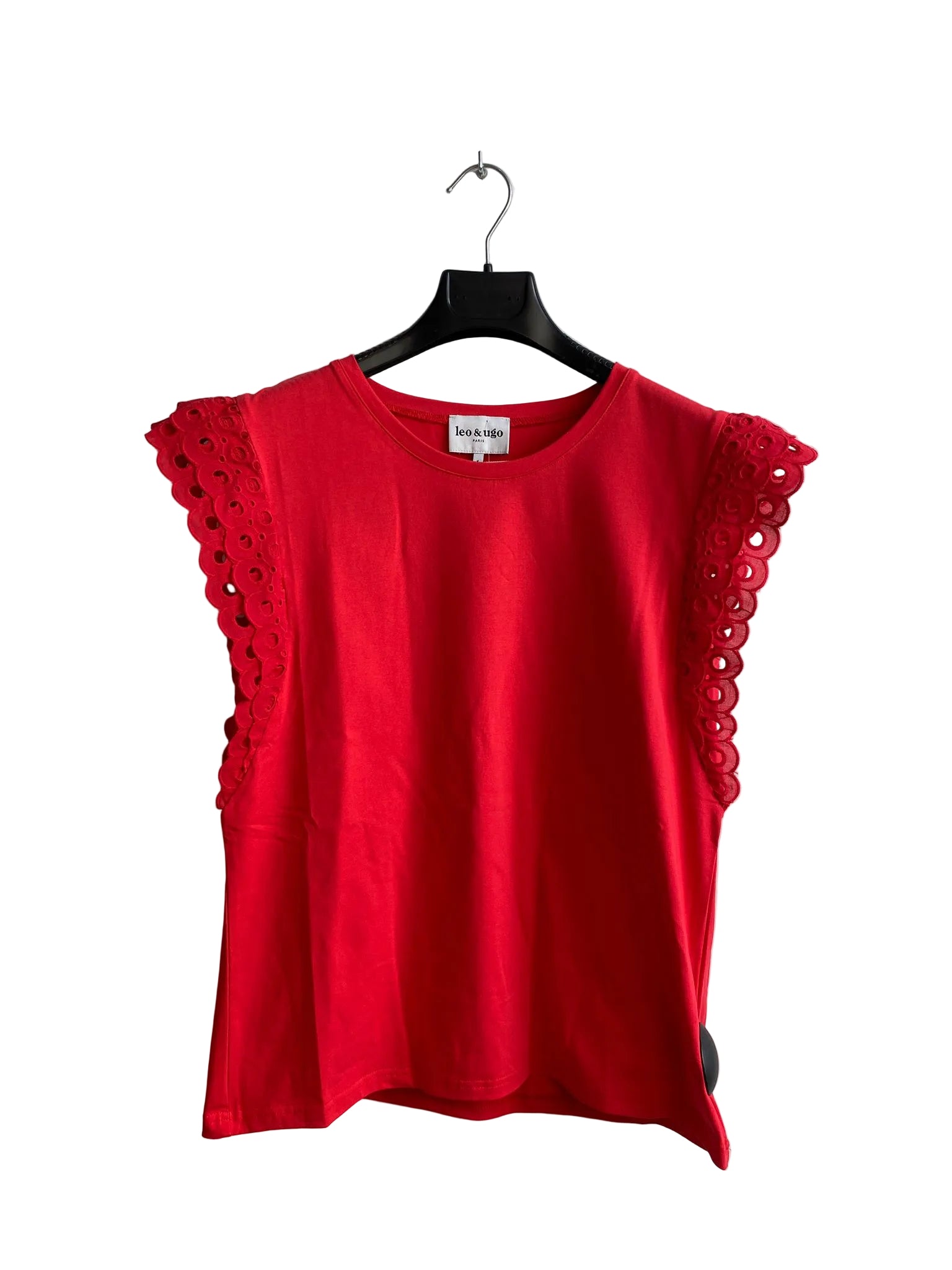 T-shirt rouge Leo & Ugo (Tev657/Rouge)