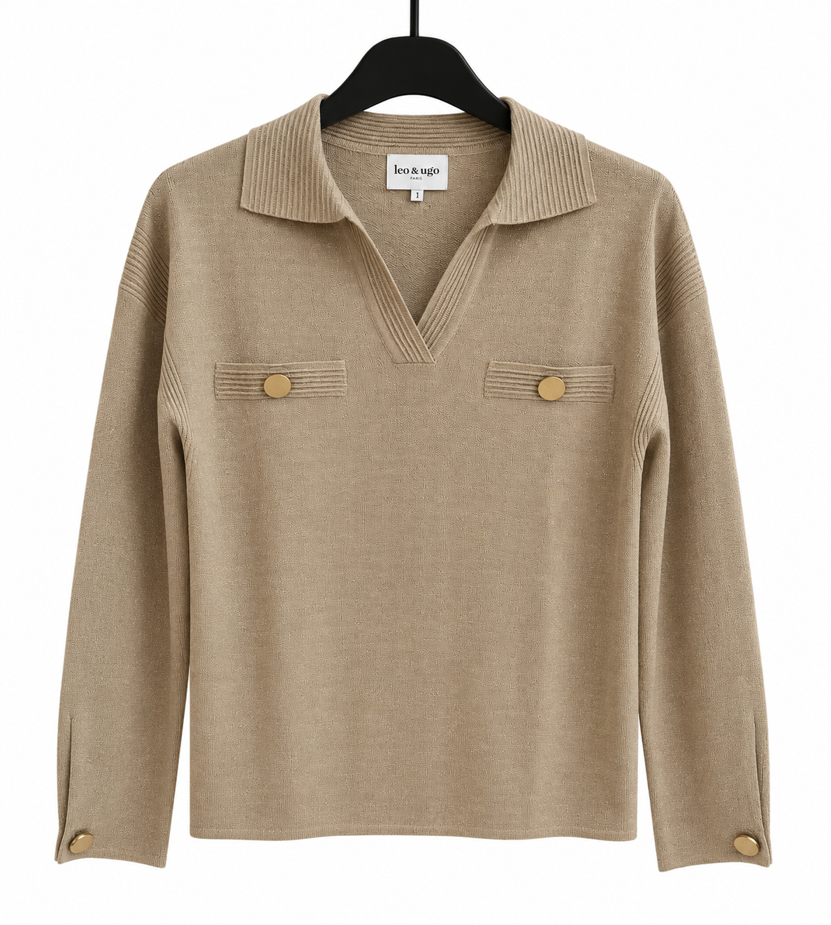 Pull Beige Leo & Ugo ( Ah297/Beige Gold )
