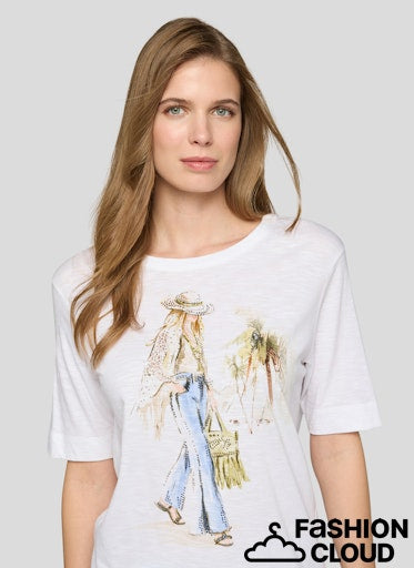 T-Shirt Wit Rabe ( 122321/6003 )