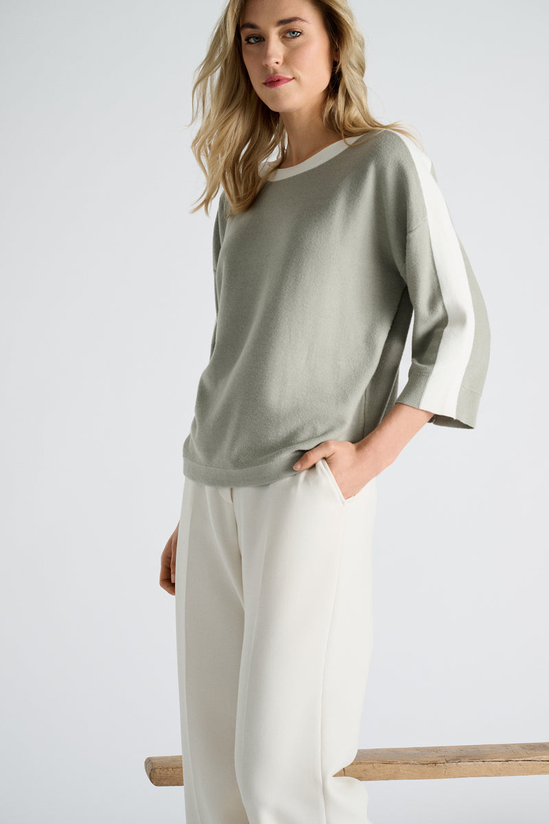 Pull Kaki Marie Mero ( Pu30/Oli+Cre )