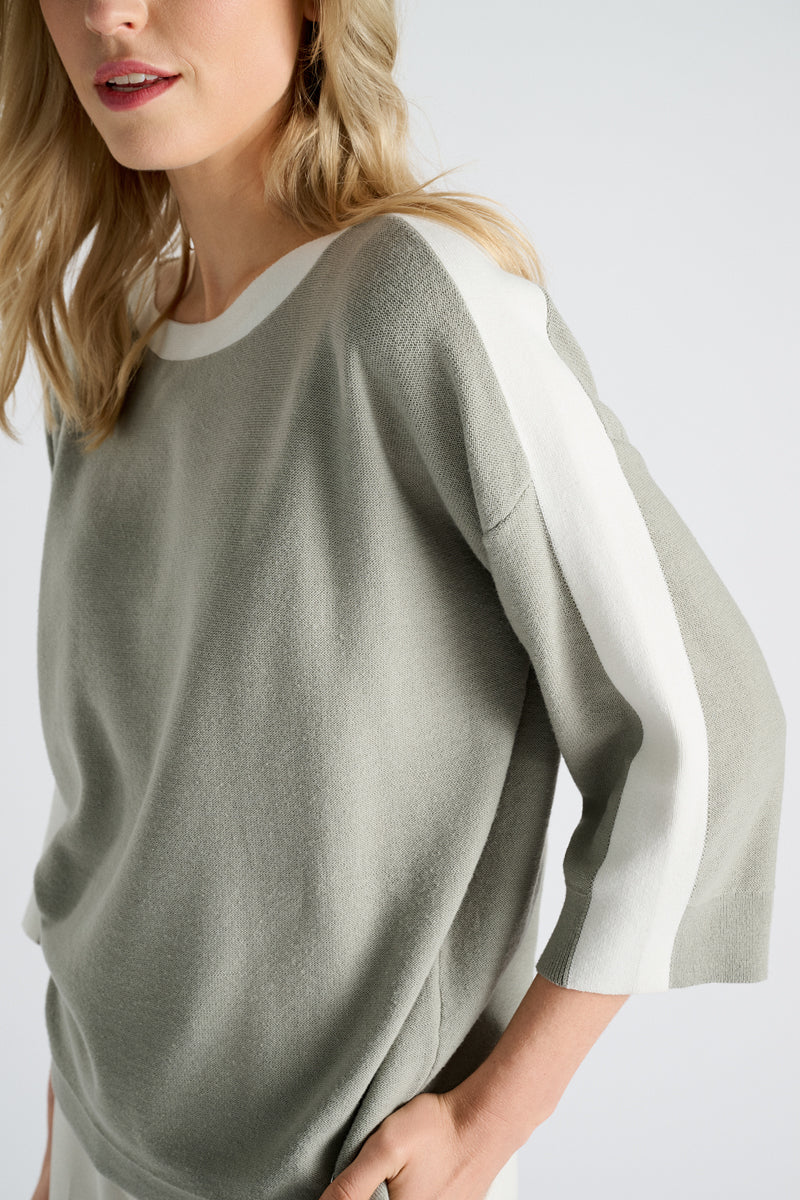 Pull Kaki Marie Mero ( Pu30/Oli+Cre )