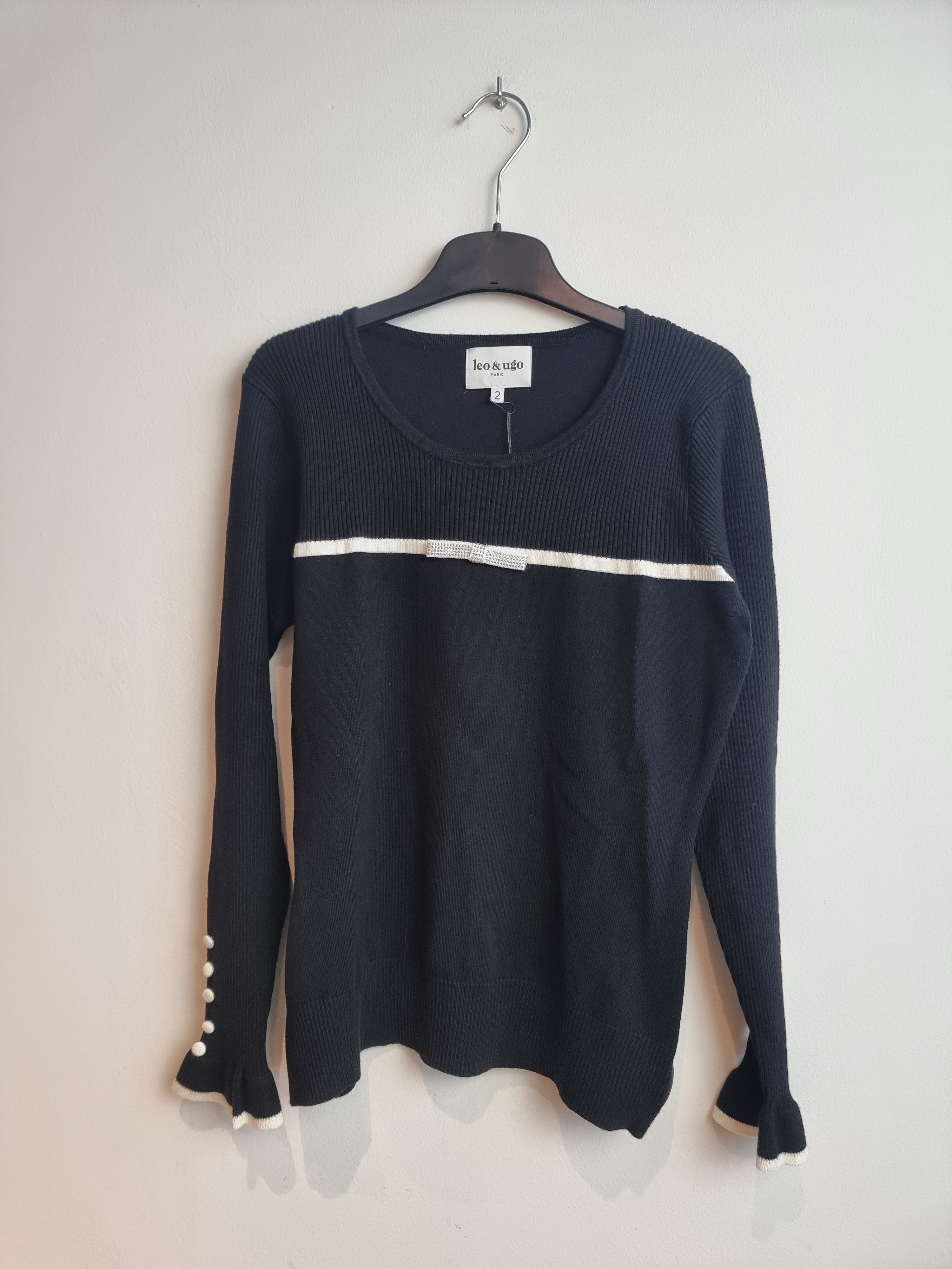 Pull Noir Leo &amp; Ugo ( Bw513/Noir Offwhit )