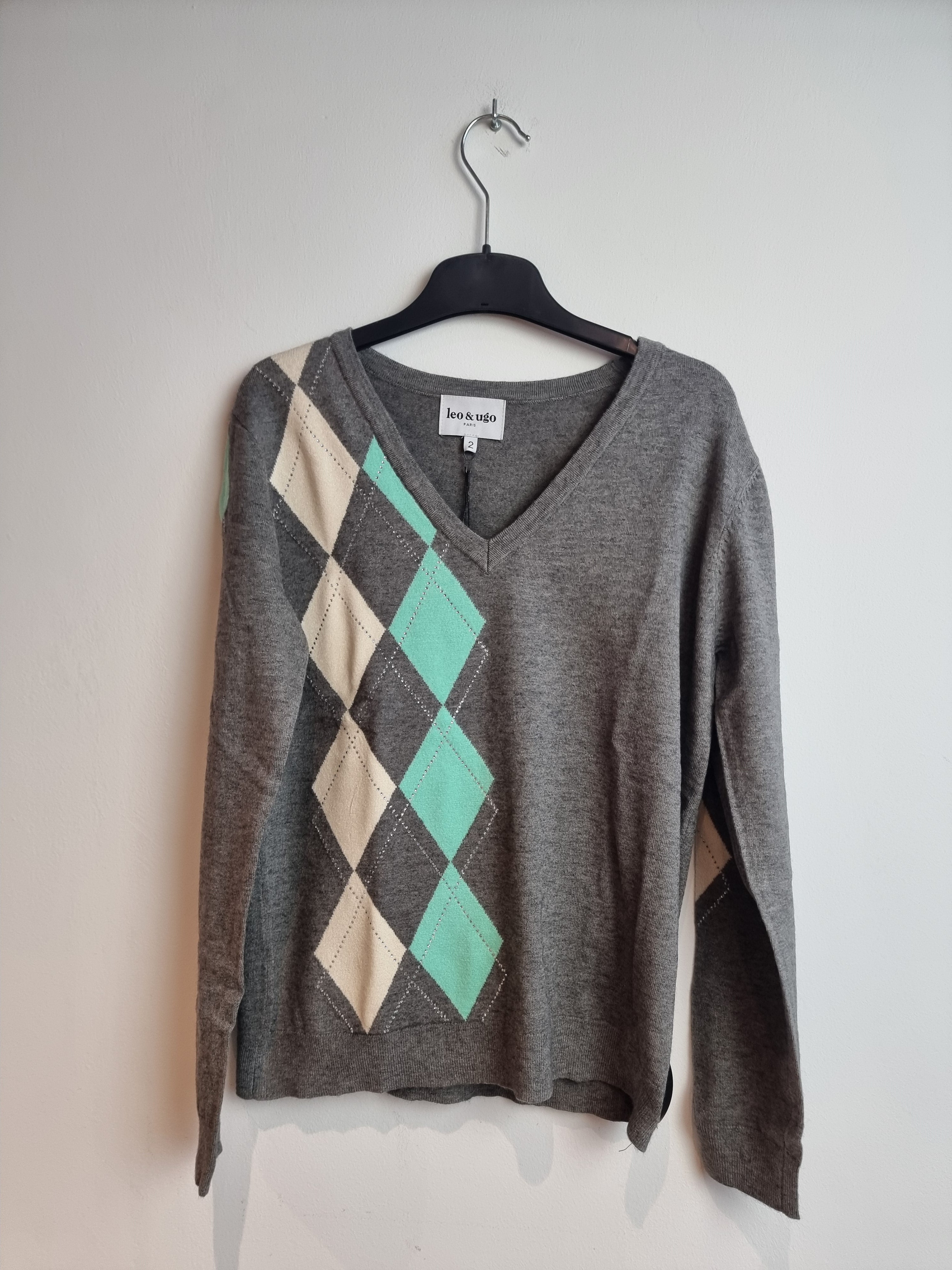 Pull Grijs Leo & Ugo ( Aw400/Grey Ivoor Min )