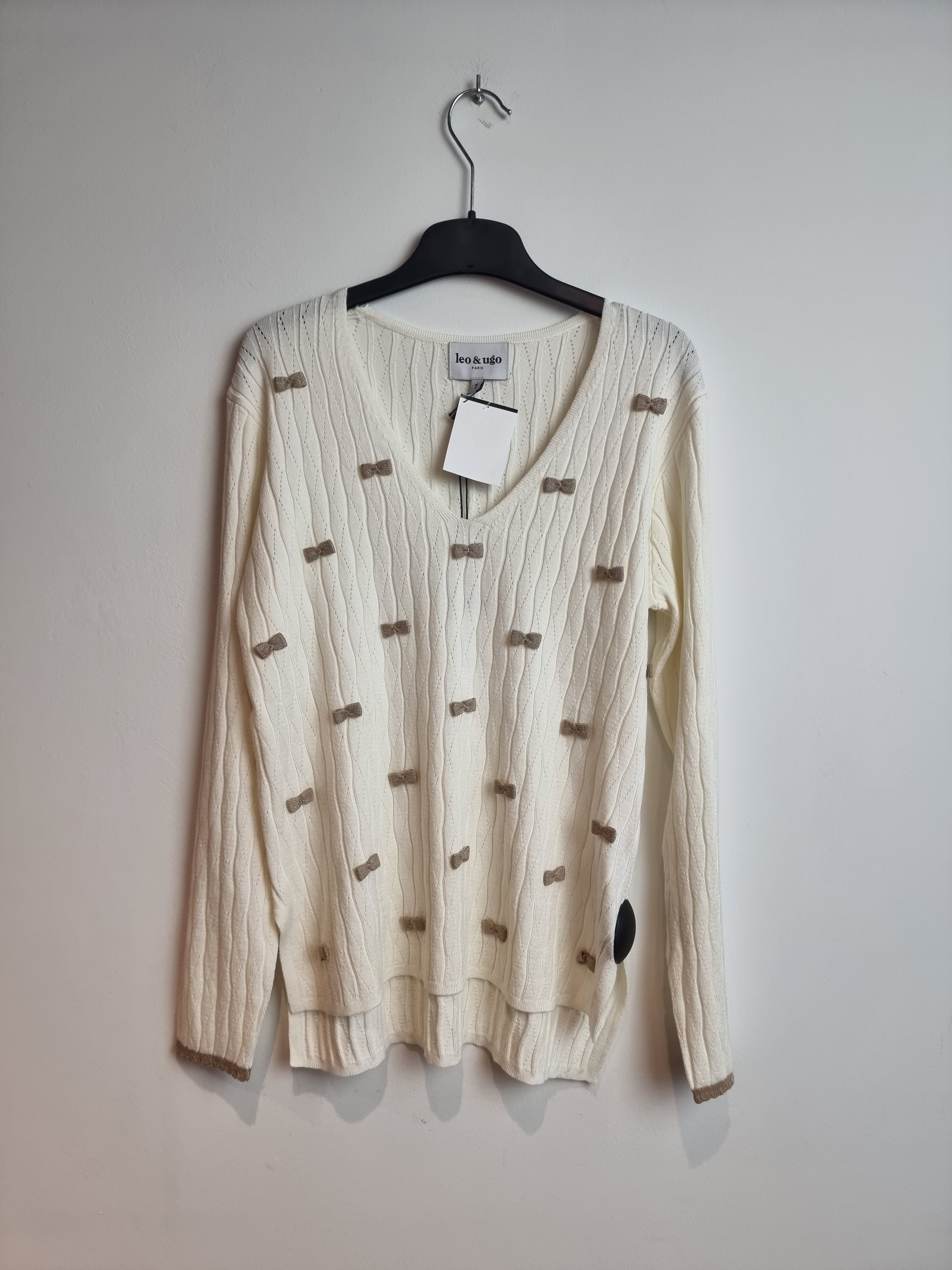 Pull Blanc Leo &amp; Ugo ( Aw458/Offwhite Gold )