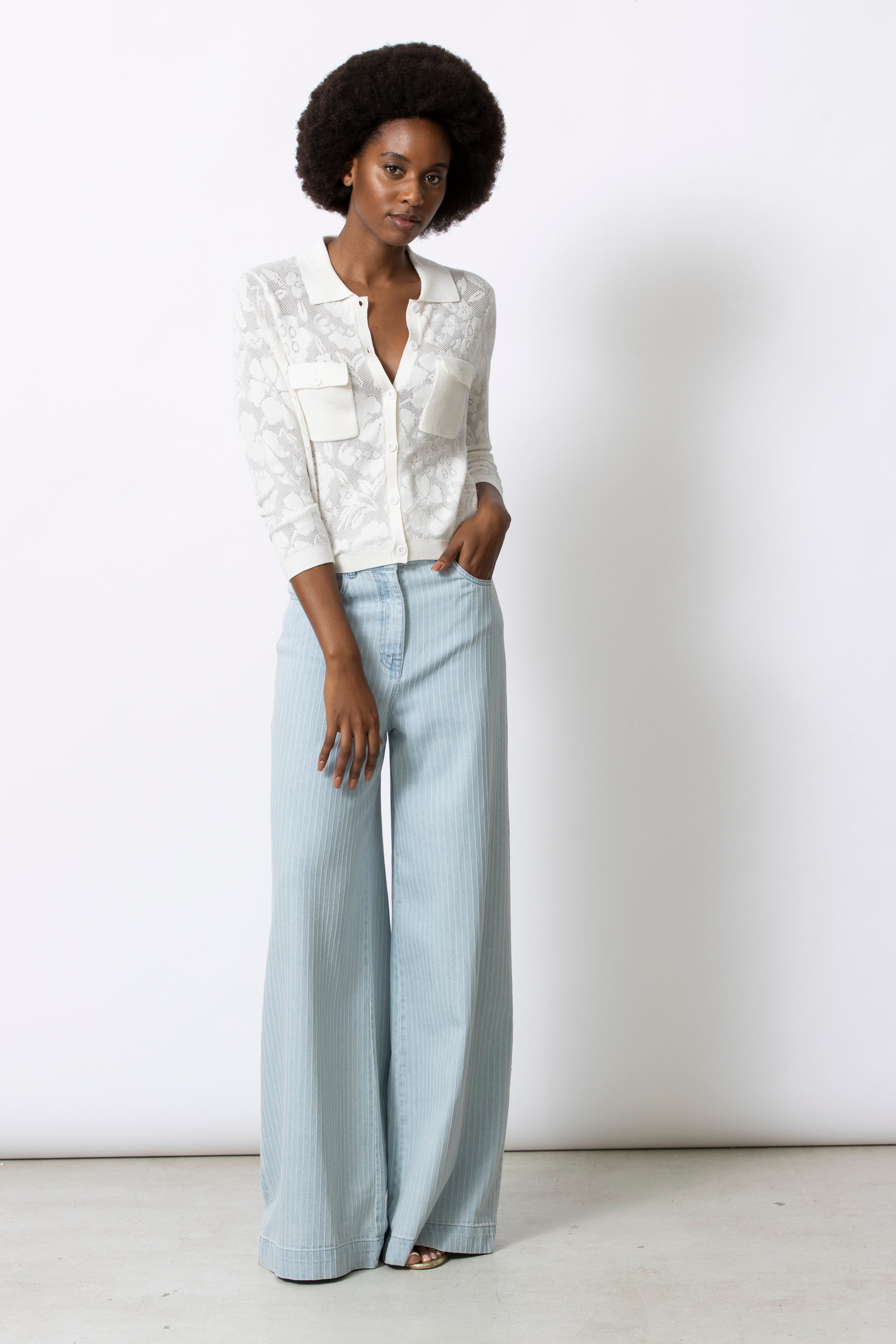 Giletpull Ecru Gigue ( Flore 422/102 )