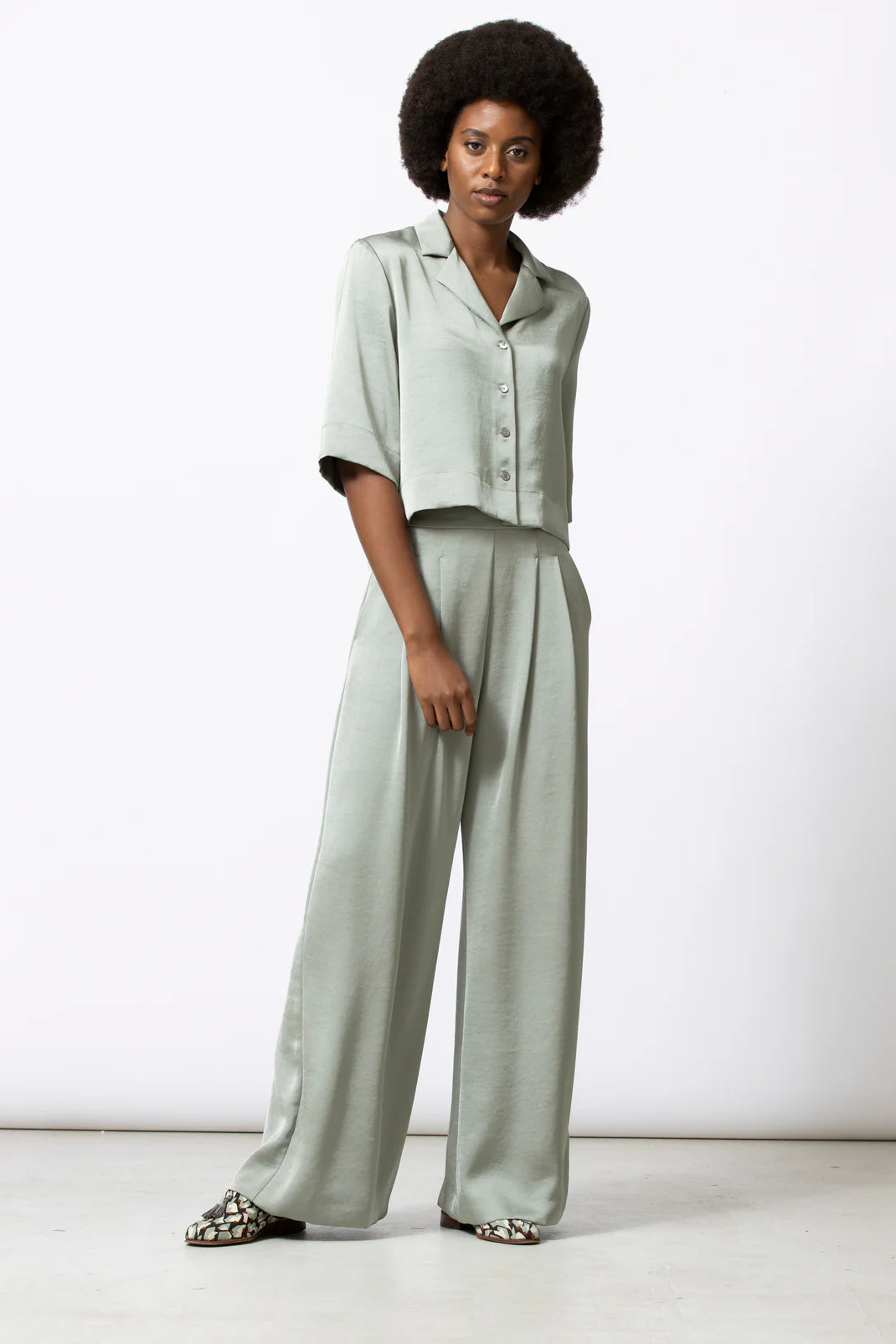 Broek Olijfgroen Gigue ( Rondo 228/525 )