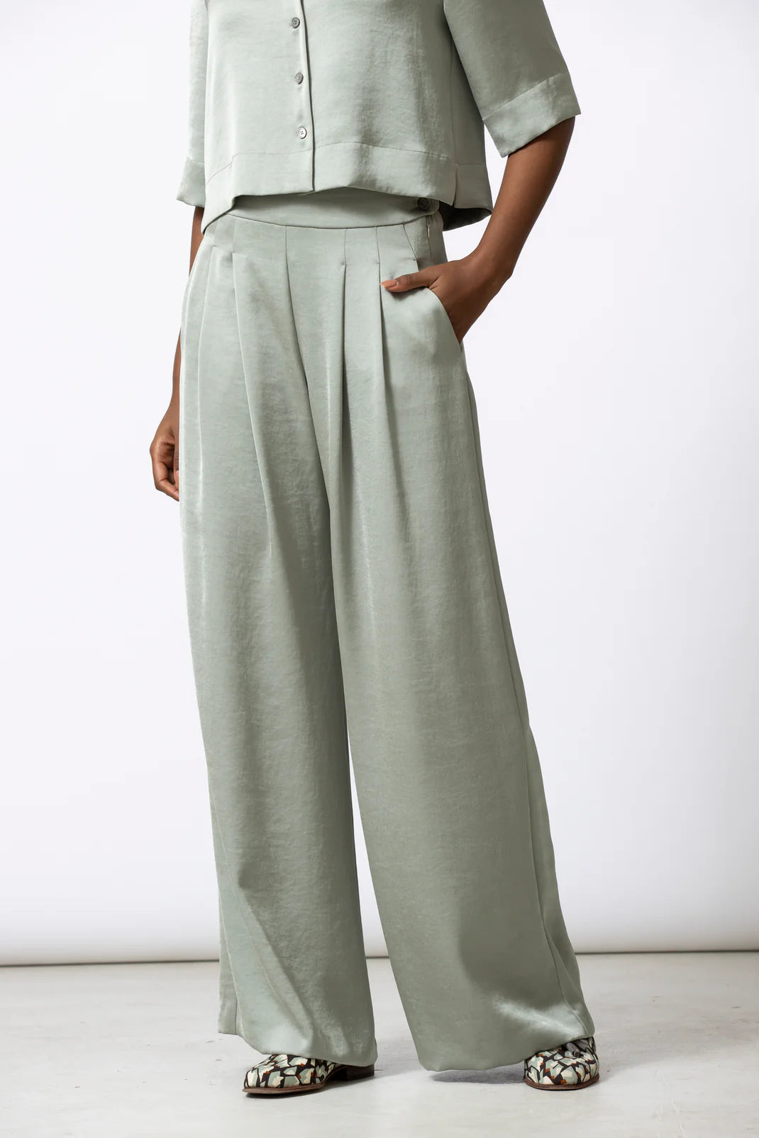 Broek Olijfgroen Gigue ( Rondo 228/525 )