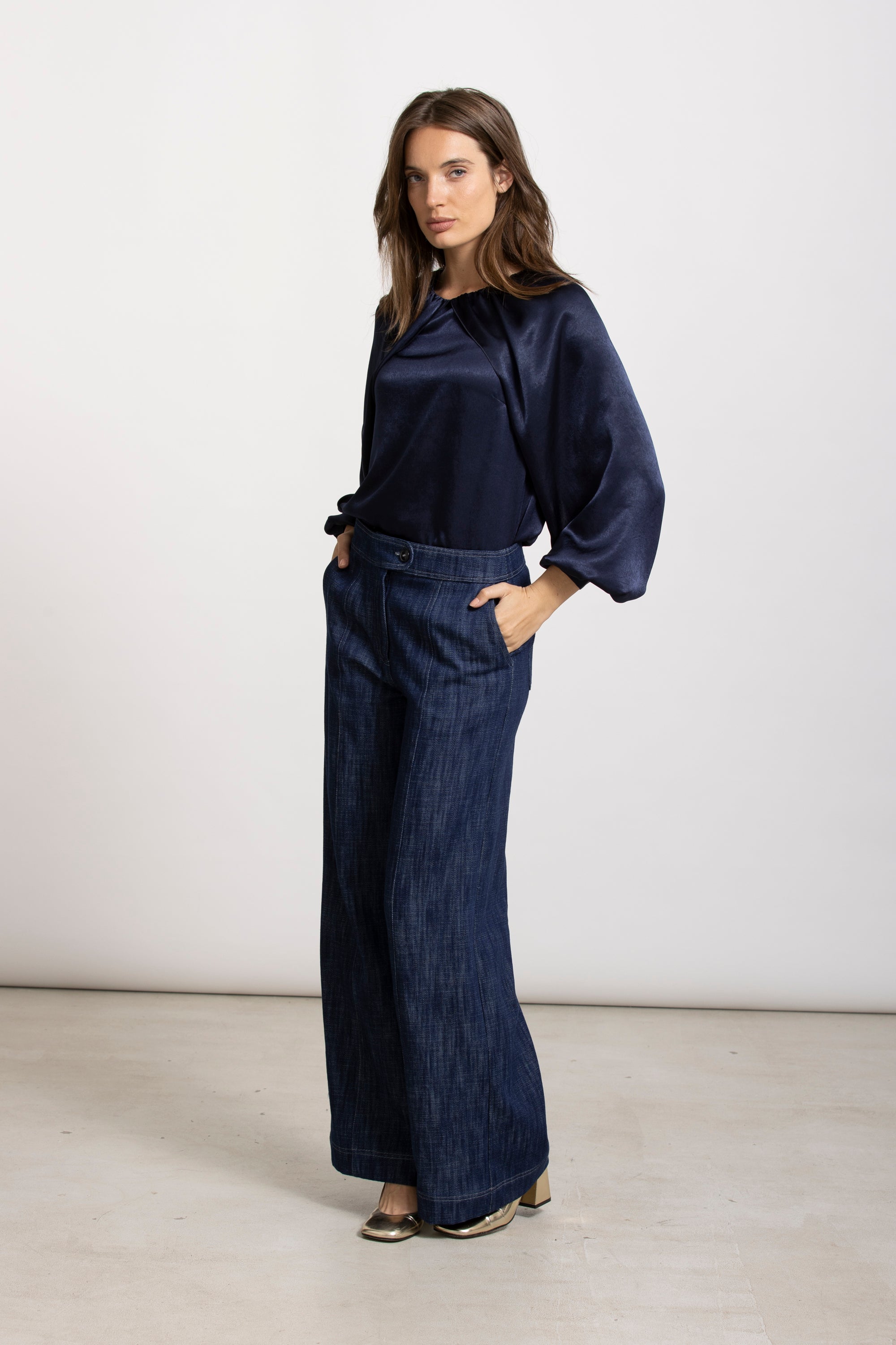 Blouse Bleu Foncé Gigue ( Handon 650/2660 )