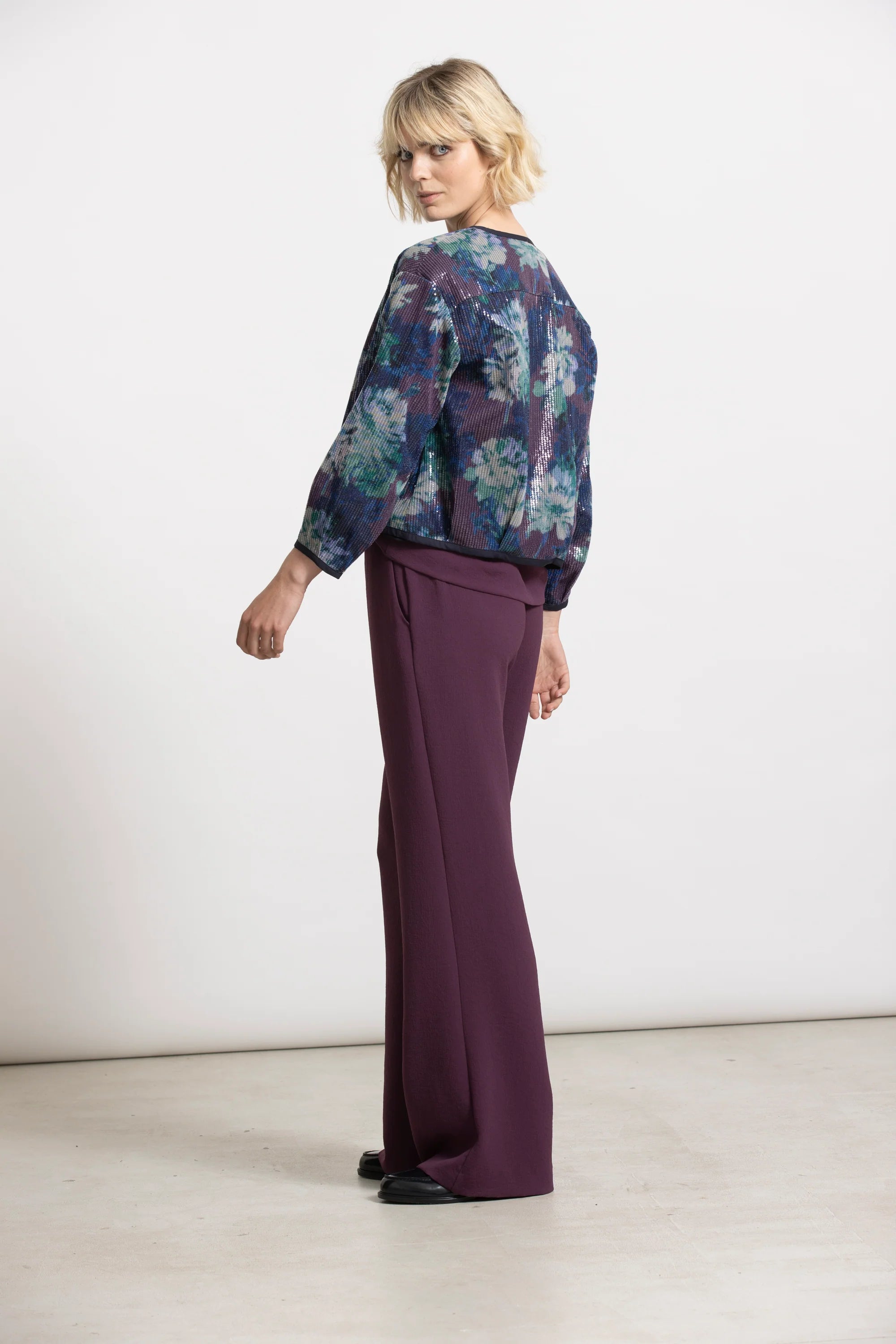 Broek Aubergine Gigue ( Relam/2463 )