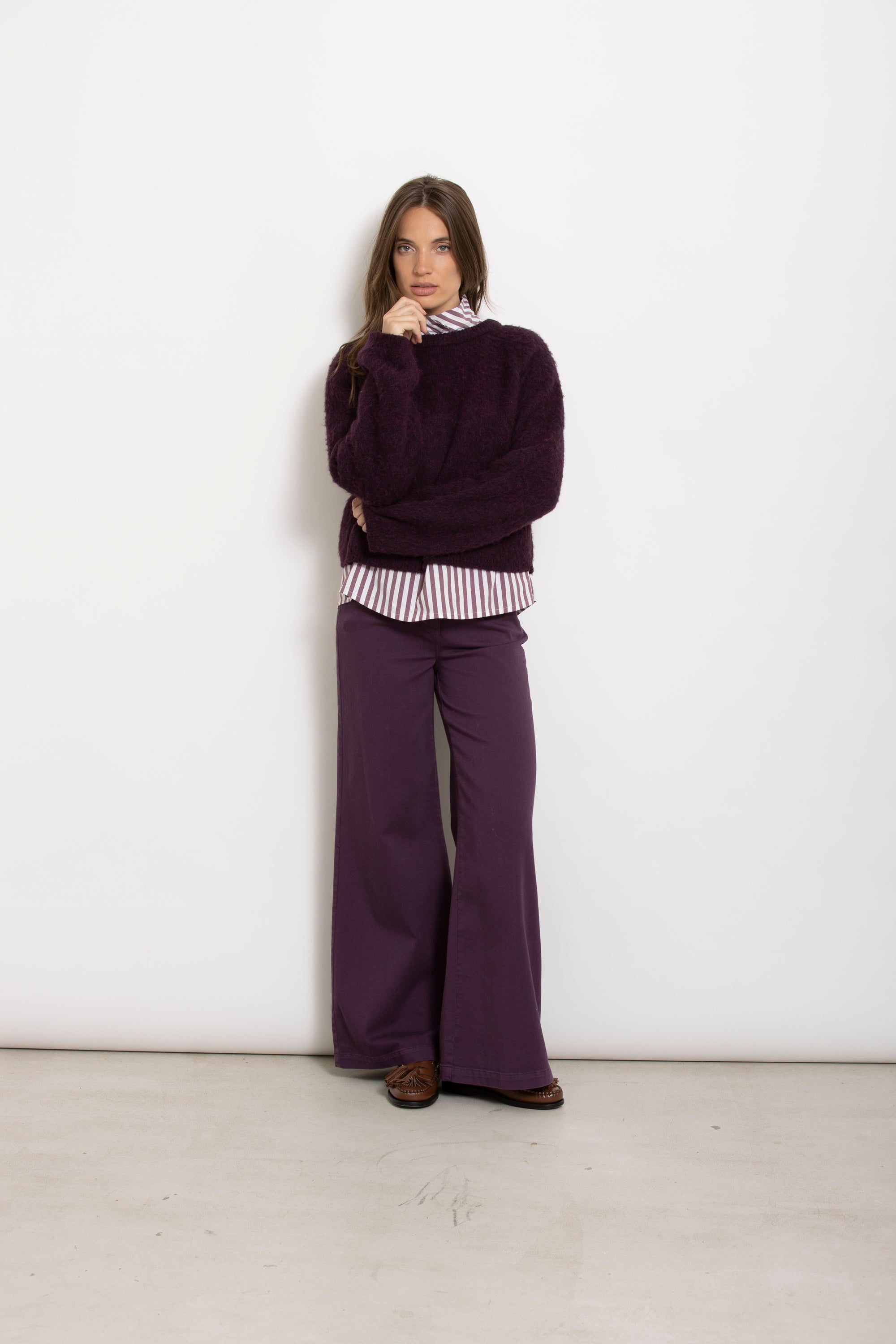 Broek Aubergine Gigue ( Rev 701/2463 )