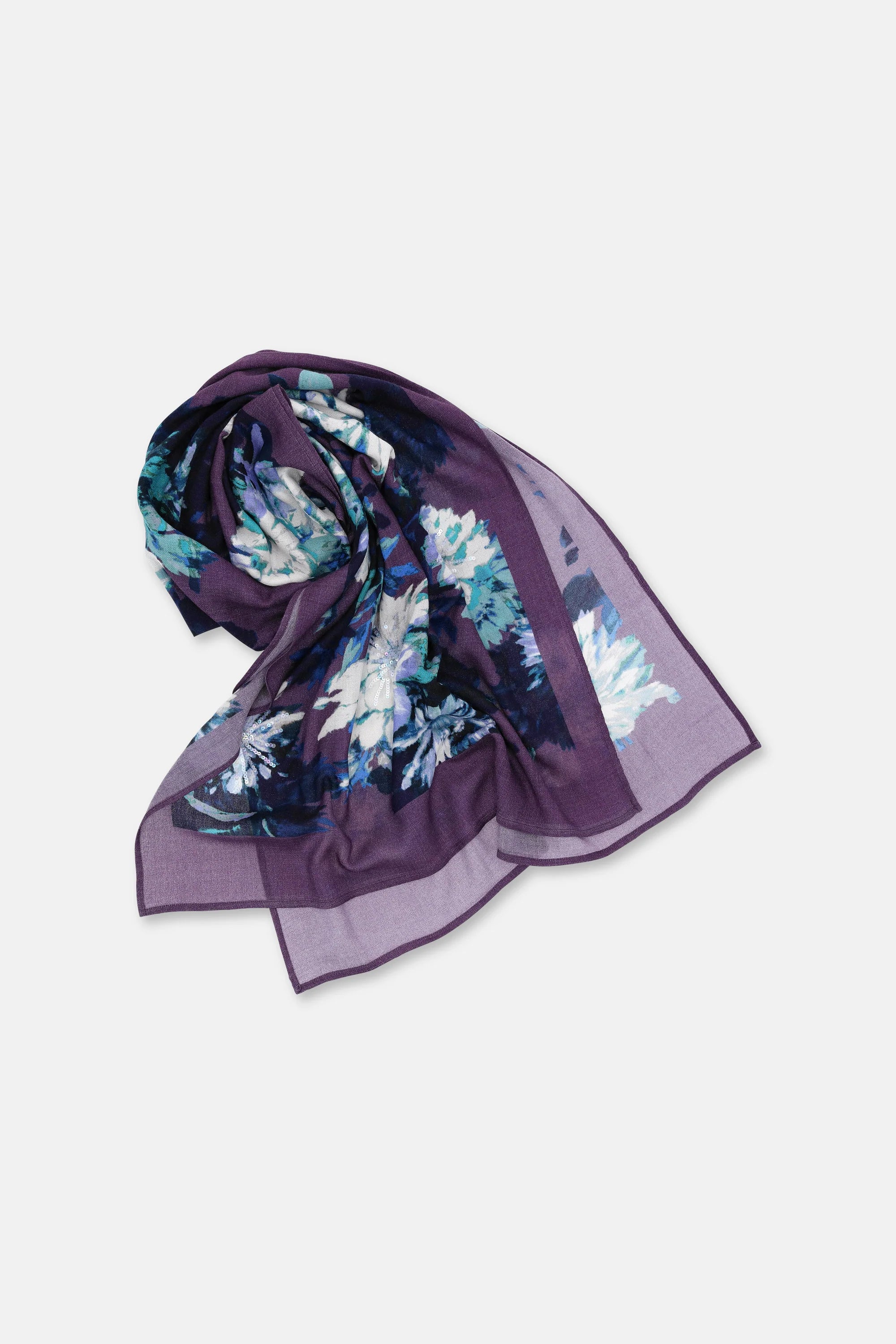 Foulard Aubergine Gigue (Foulard 04)