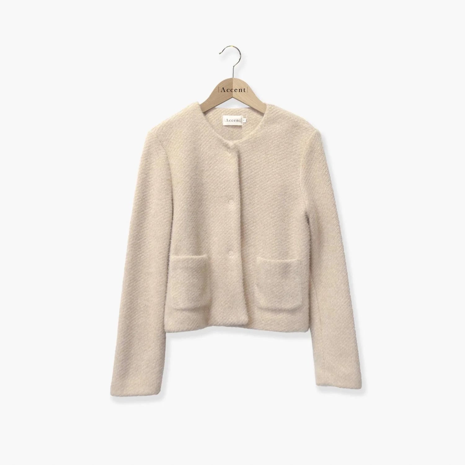 Cardigan Beige Accent Fashion (Cap Nord/Beige)