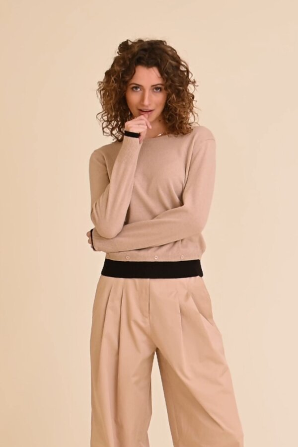 Pull Beige Due Amanti ( Batie/Beige )