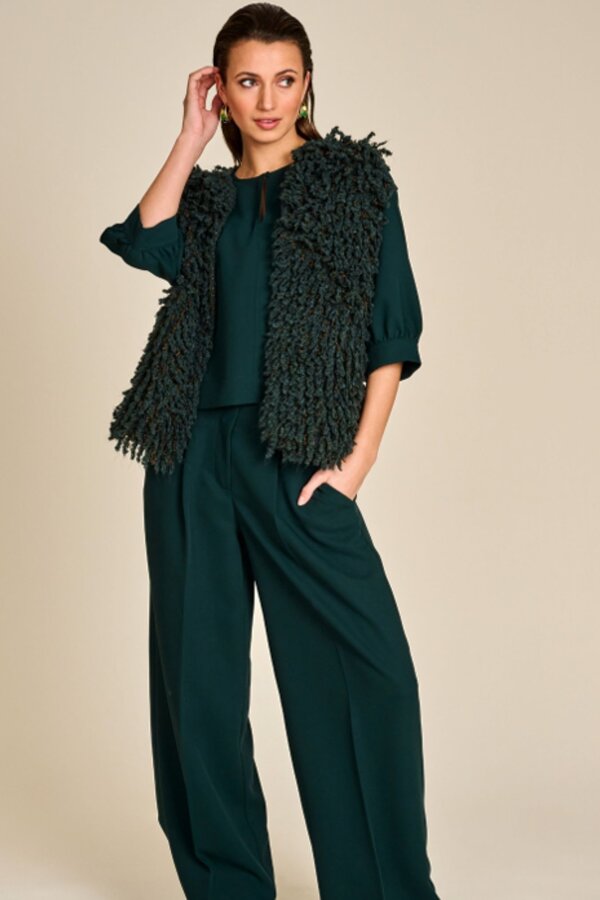 Giletvest Groen Due Amanti ( Dolly/Mud Green )