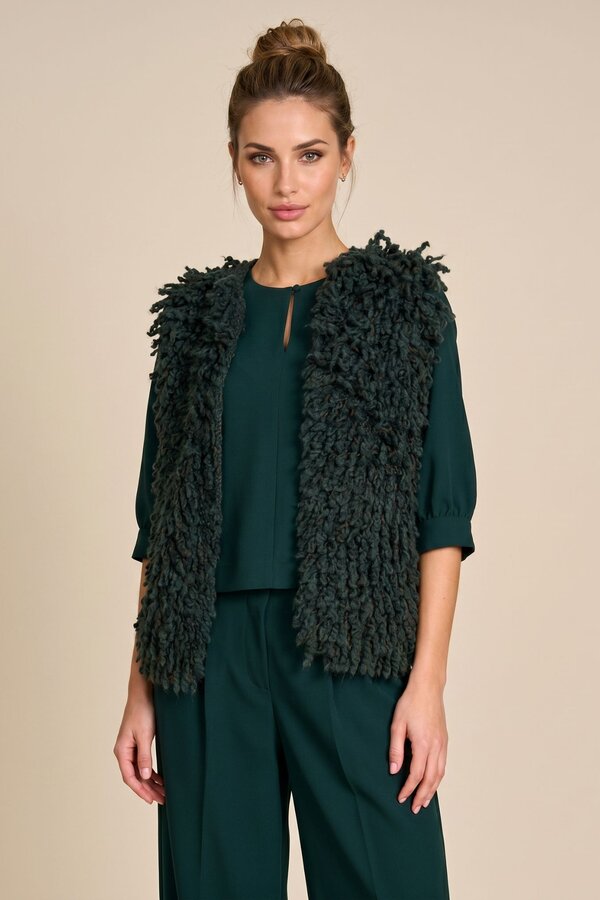 Giletvest Groen Due Amanti ( Dolly/Mud Green )