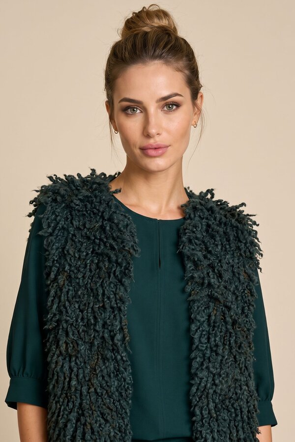 Giletvest Groen Due Amanti ( Dolly/Mud Green )
