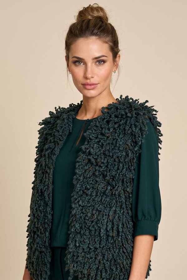 Giletvest Groen Due Amanti ( Dolly/Mud Green )