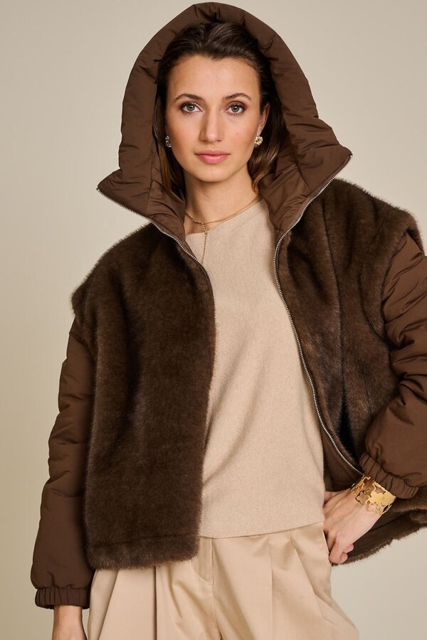 Vest Bruin Due Amanti ( Jade/Brown )