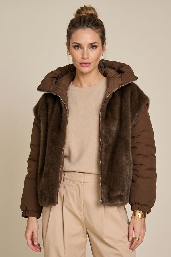 Vest Bruin Due Amanti ( Jade/Brown )