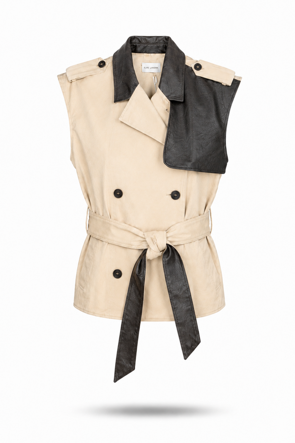 Gilet Beige Due Amanti ( Joanna/Beige/Brown )