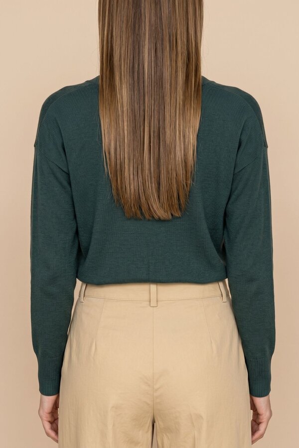 Giletpull Groen Due Amanti ( Juhel/Dark Green )