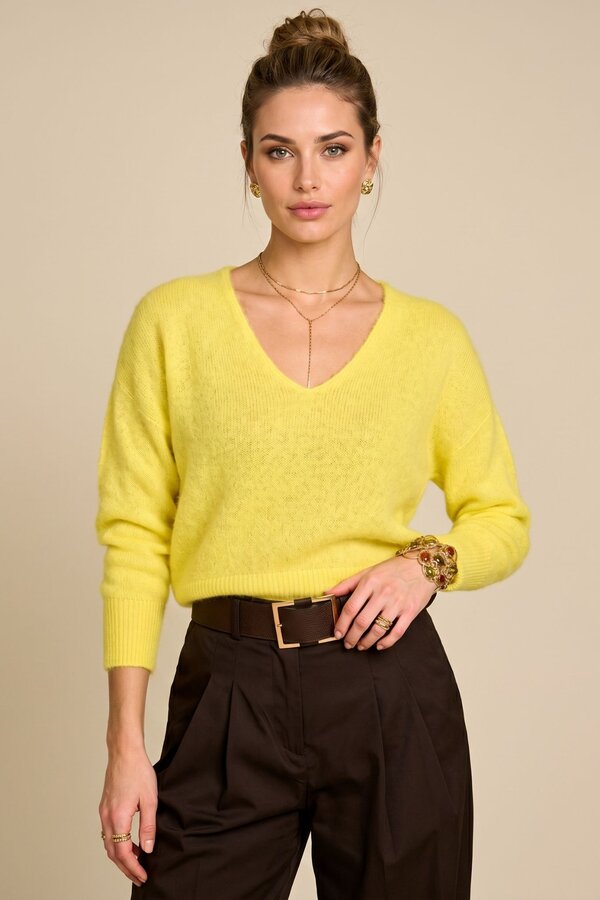Pull Geel Due Amanti ( Jule/Yellow/Choc )