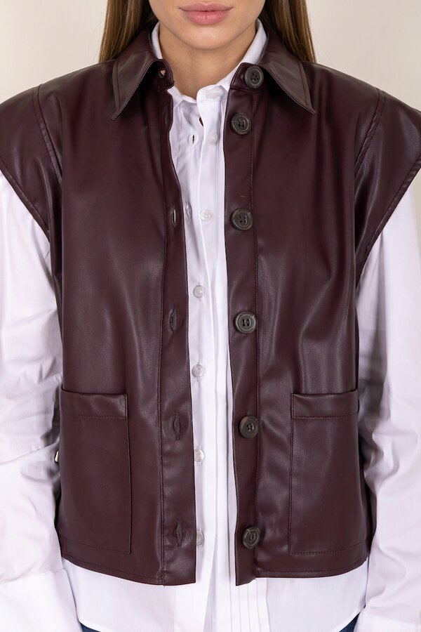Gilet Bordeaux Due Amanti ( Julie/Bordeau )
