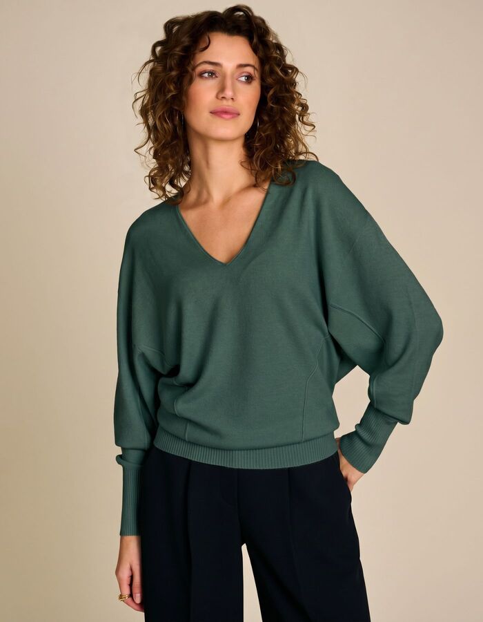 Pull Groen Due Amanti ( Marly/Dark Green )
