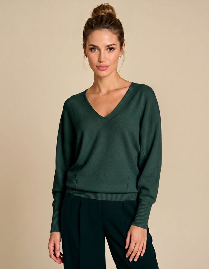 Pull Groen Due Amanti ( Marly/Dark Green )