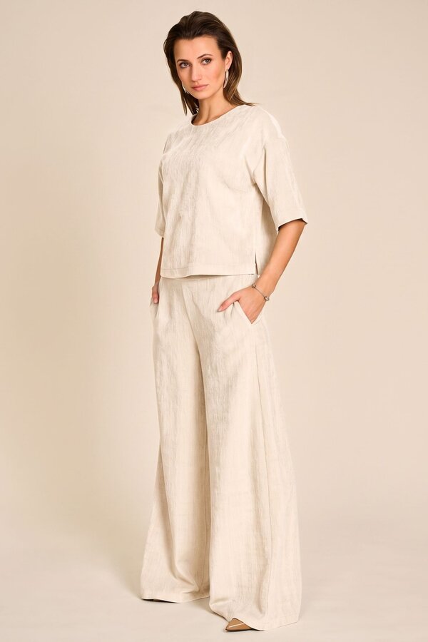 Pantalon écru Due Amanti ( Patricia/Crème )