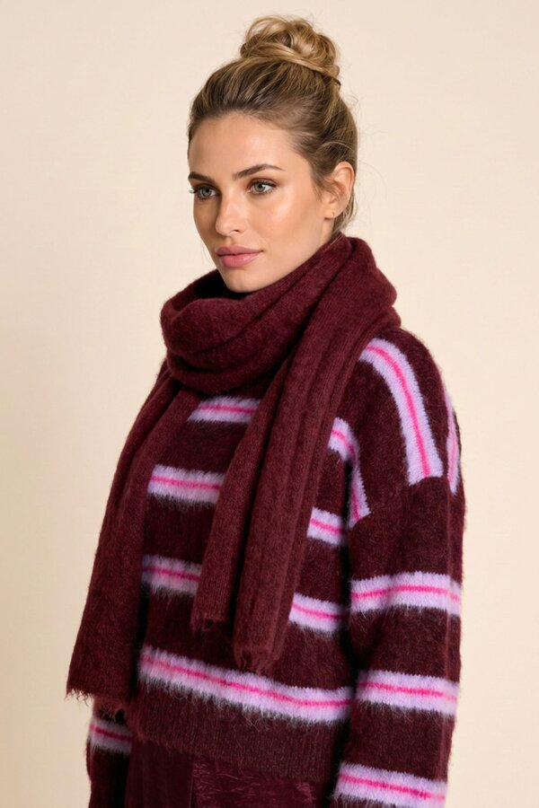 Pull Bordeaux Due Amanti ( Rainbow/Bordeaux Stri )